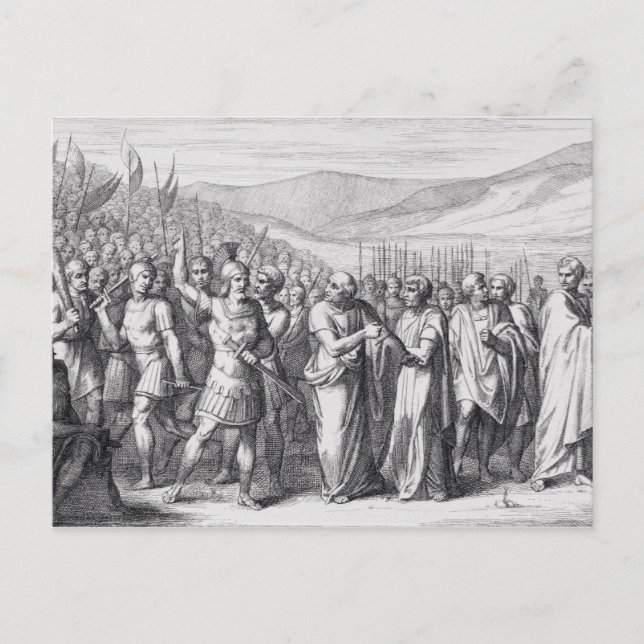 Folkets utbrytning till Mons Sacer Vykort (Framsida)