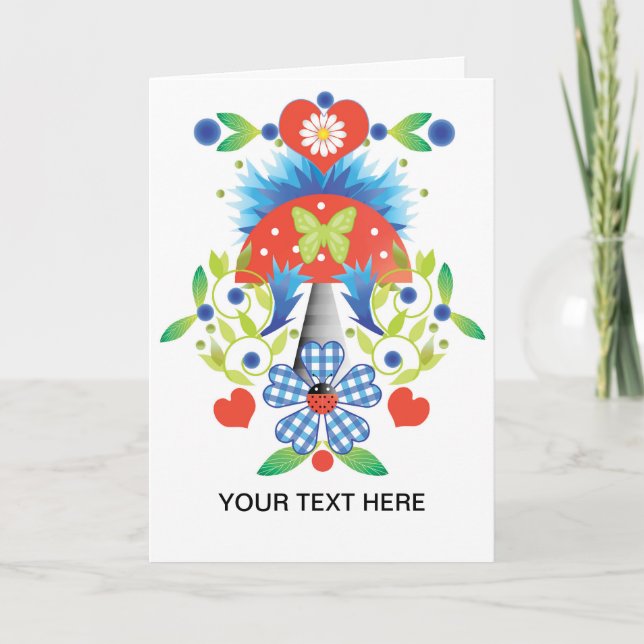 Folkfesthälsningskort Kort (Framsida)