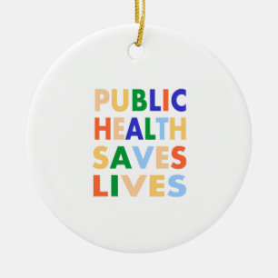 Folkhälsa - räddar liv julgransprydnad keramik