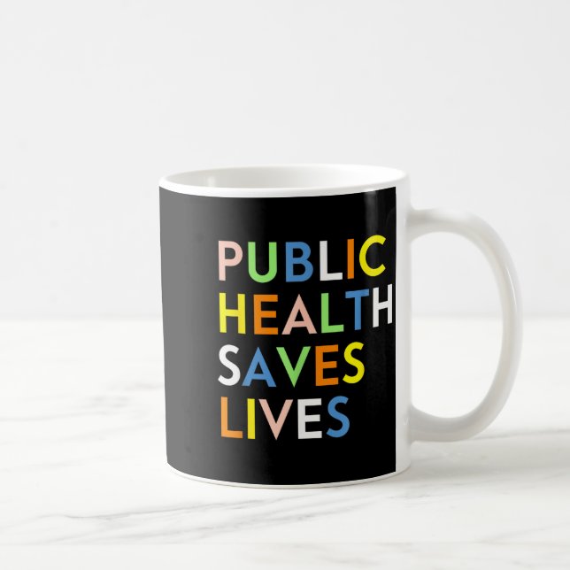 Folkhälsa Räddar Liv Sjukvårdsdesign Kaffemugg (Höger)