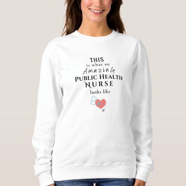 Folkhälso Sjuksköterska T Shirt (Framsida)