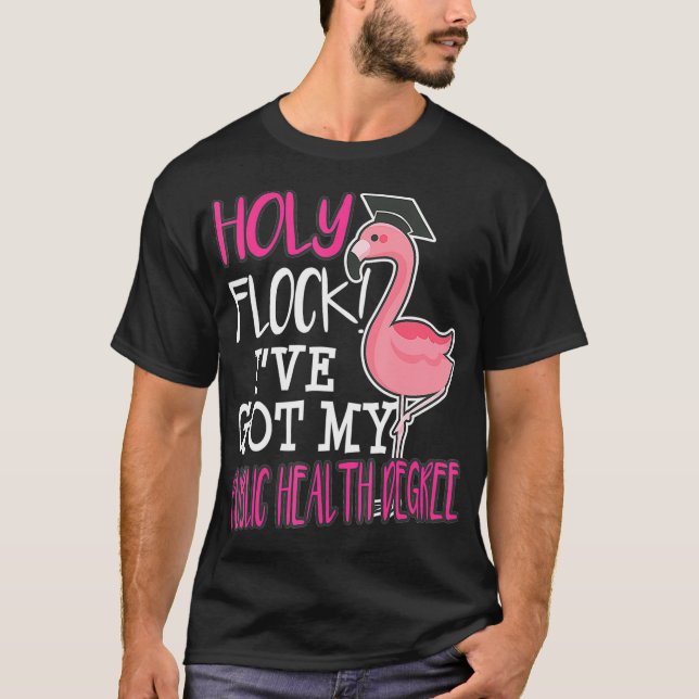 Folkhälsomasterexamen i Studenten Funny Flam T Shirt (Framsida)