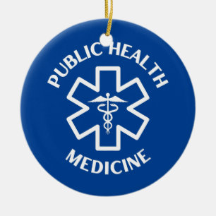 Folkhälsomedicin Doktor Nurse Medical Julgransprydnad Keramik
