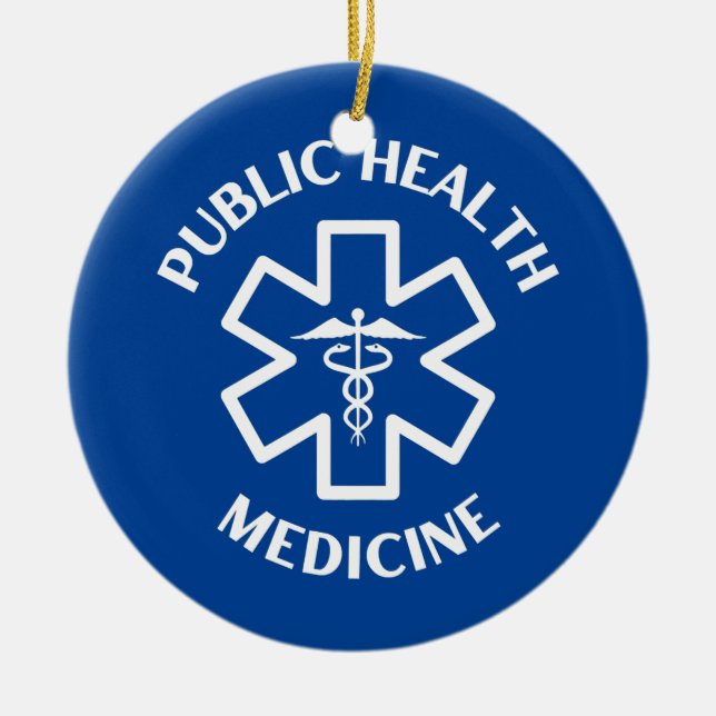 Folkhälsomedicin Doktor Nurse Medical Julgransprydnad Keramik (Framsidan)