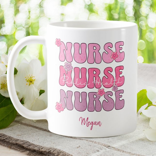 Folkhälsosköterska Groovy Kaffemugg (Skapare uppladdad)