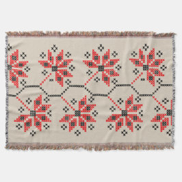 Folkinspirerad hemdekan filt