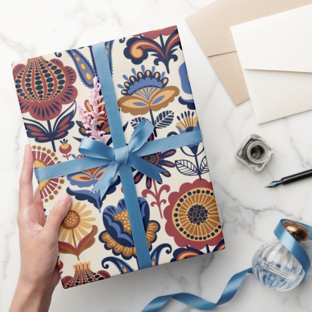 Folkkonst Mönster  Presentpapper (Gifting)