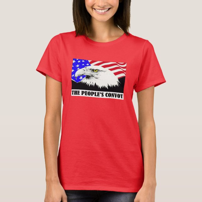 Folkkonvoj American Eagle T Shirt (Framsida)
