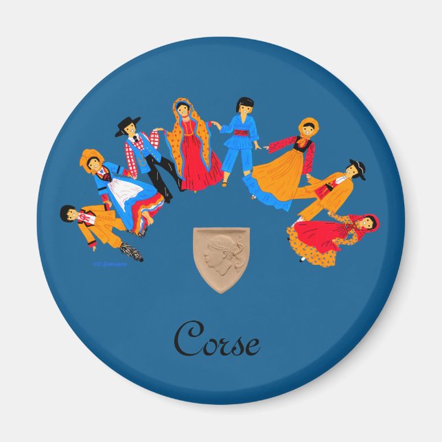 Folklore corse, Frankrike Magnet (Framsidan)