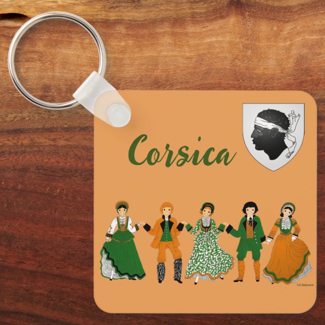 Folklore de CORSE Nyckelring (Framsida)