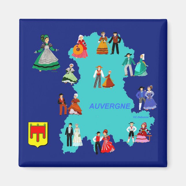 Folklore de l'Auvergne, Frankrike Magnet (Framsidan)