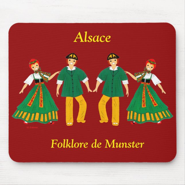Folklore de Munster, Alsace, Frankrike Musmatta (Framsidan)