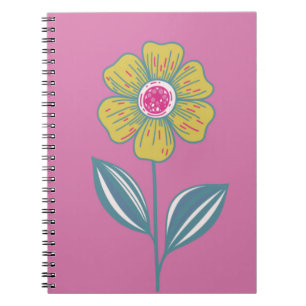 Folklore Flower Spiral bärbar dator Anteckningsbok