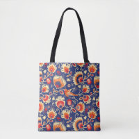 💛 🧡 💙 Folklore mönster med gula blommor 002