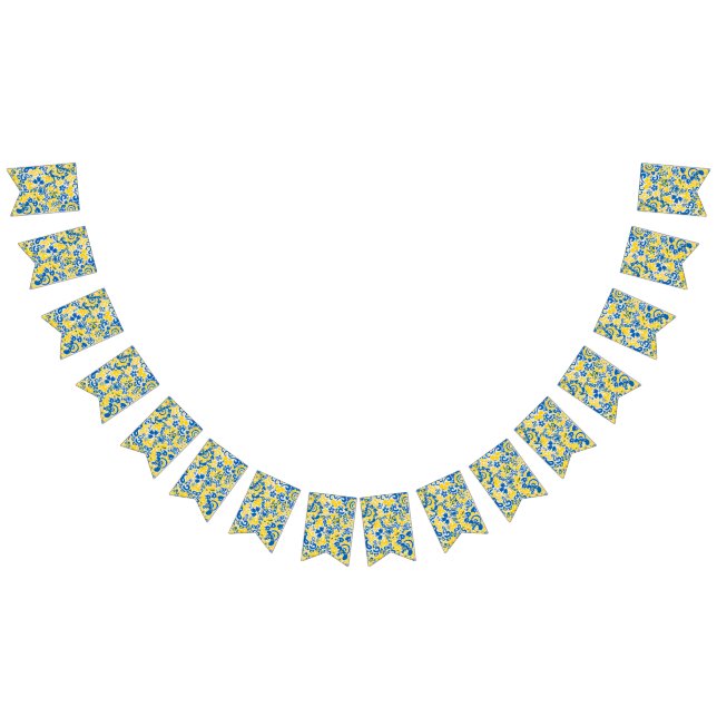 Folklore mönster med Ukrainas flagga färg (Alla)