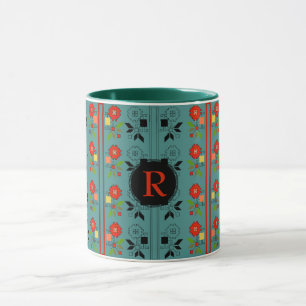 Folklore Mugg Personlig Monogram Turcos Julafton