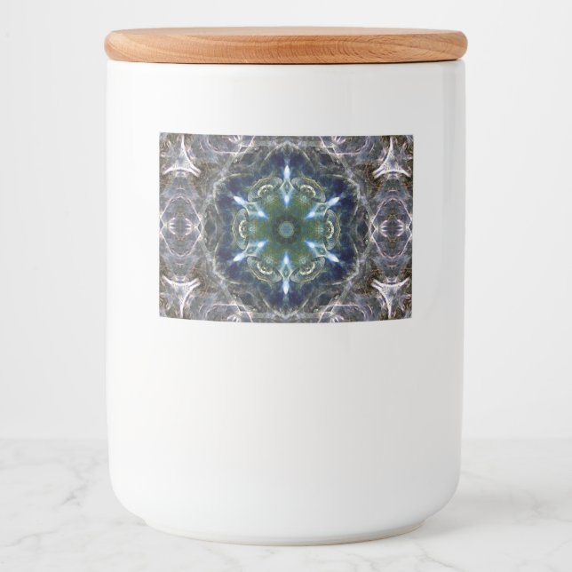 folkmandala Vin-etikett Mat Etiketter (Framsida)