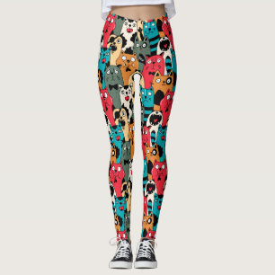 Folkmassan av katter leggings