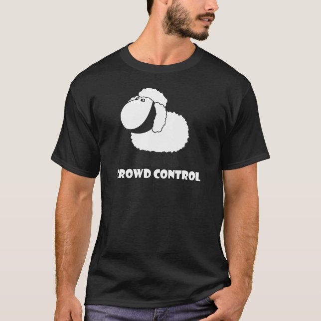 folkmassan kontrollerar tee shirt (Framsida)
