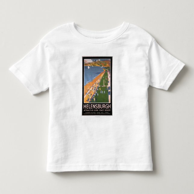 Folkmassor längs affischen för järnvägar för Clyde Tröja (Framsida)