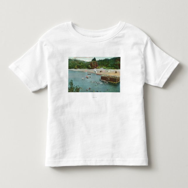 Folkmassor som simmar i den ryska floden tee shirt (Framsida)