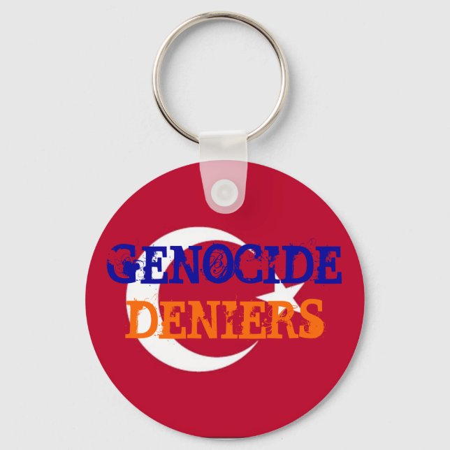 Folkmord Deniers Keychain Nyckelring (Framsida)