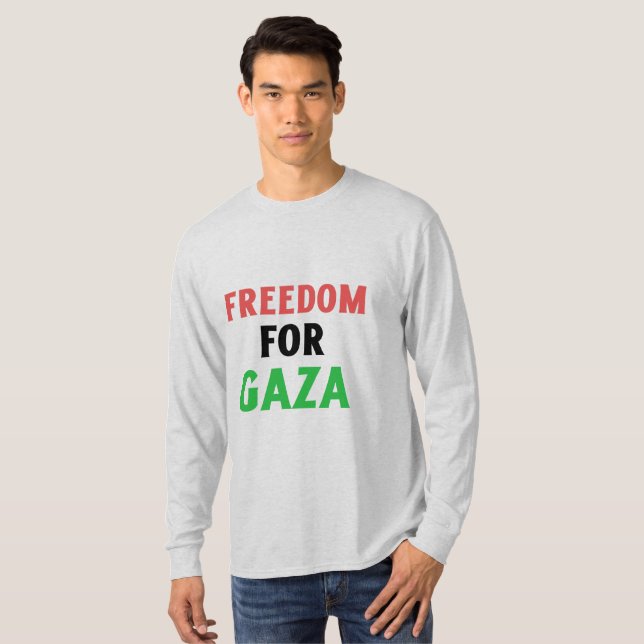 Folkmord i Gaza T Shirt (Hel framsida)