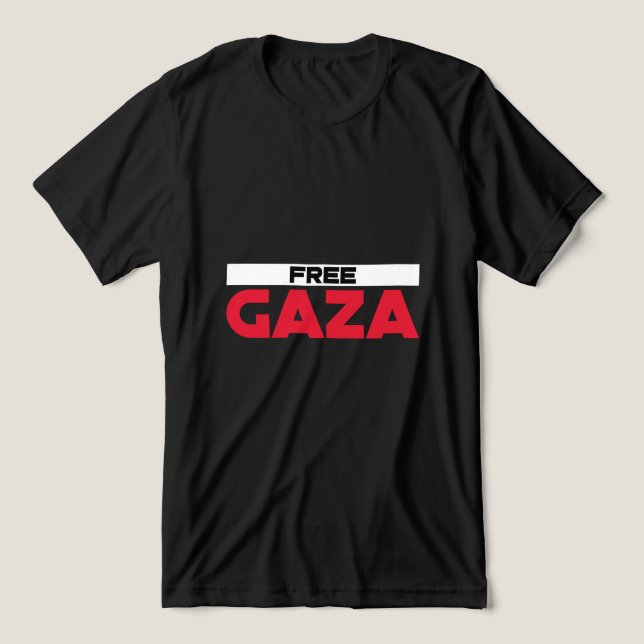 Folkmord i Gaza T Shirt (Design Framsida)