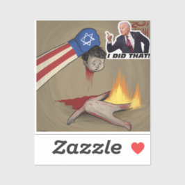 Folkmord på anti-biden Sticker Klistermärken