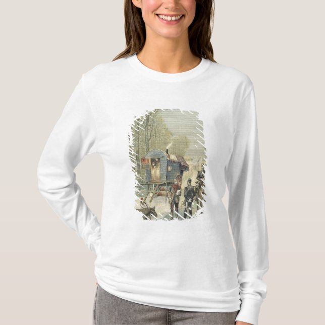 Folkräkning av handelsresandear i frankriken t shirt (Framsida)