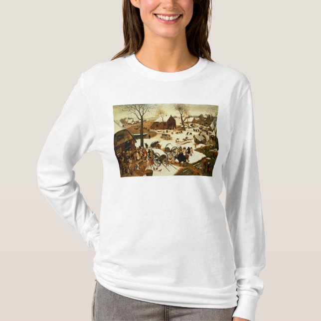 Folkräkning på Bethlehem, c.1566 Tee (Framsida)
