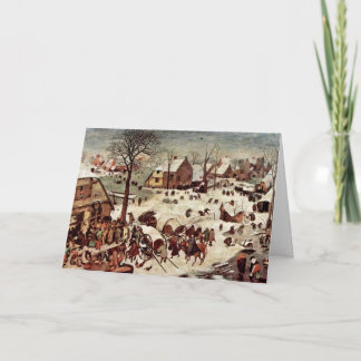 Folkräkning på Bethlehem vid Bruegel D. Ä. Pieter Kort