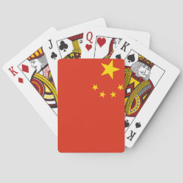Folkrepubliken China National World Flagga Spel Kort