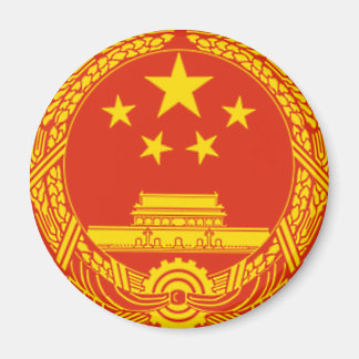 FOLKREPUBLIKEN CHINANS NATIONELLA EMBLEM MAGNET