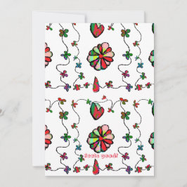 FolkRetro Quaint och Lycklig Art-stationskort Inbjudningar