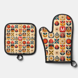 Folkro-Blommigt - Personlig Monogram