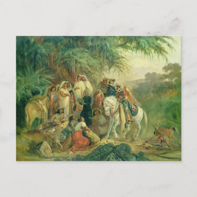 Folkscen i Pico de Orizaba, Mexiko Vykort (Framsida)