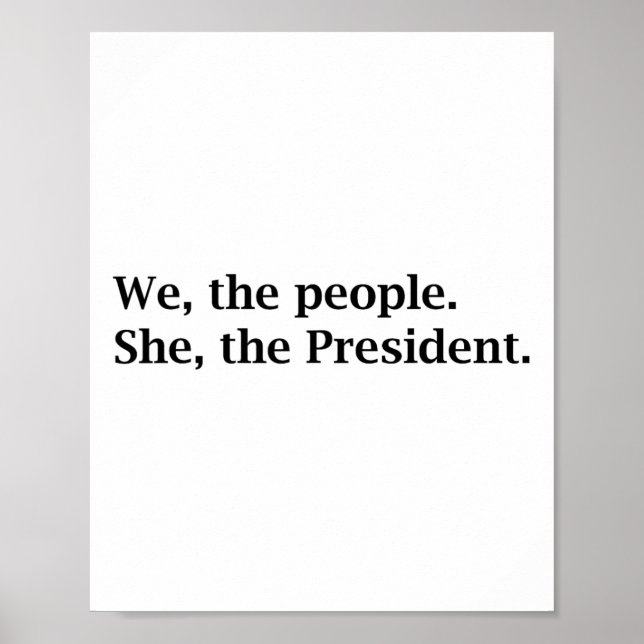 Folkstödet Kamala Harris till president 2020 Poster (Framsidan)