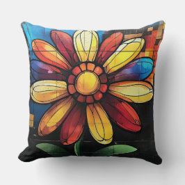 Folksy Flower Kudde