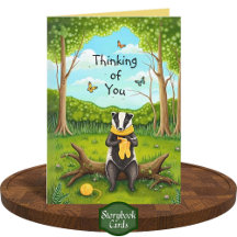 Folksy Forest Badger Crochet Sock Thinking