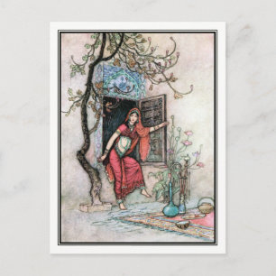Folktal av Bengal av Warwick Goble Vykort
