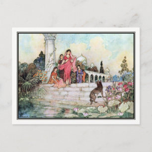 Folktal av Bengal av Warwick Goble Vykort