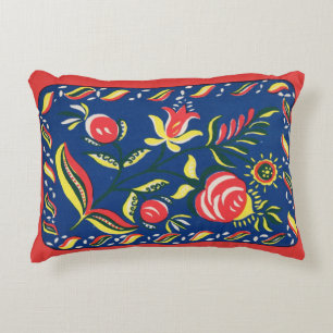 folky Pennsylvania Dutch motif Prydnadskudde