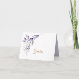 Follaje púrpura elegante simple tack kort