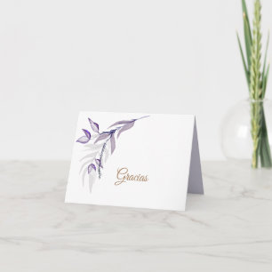 Follaje púrpura elegante simple tack kort