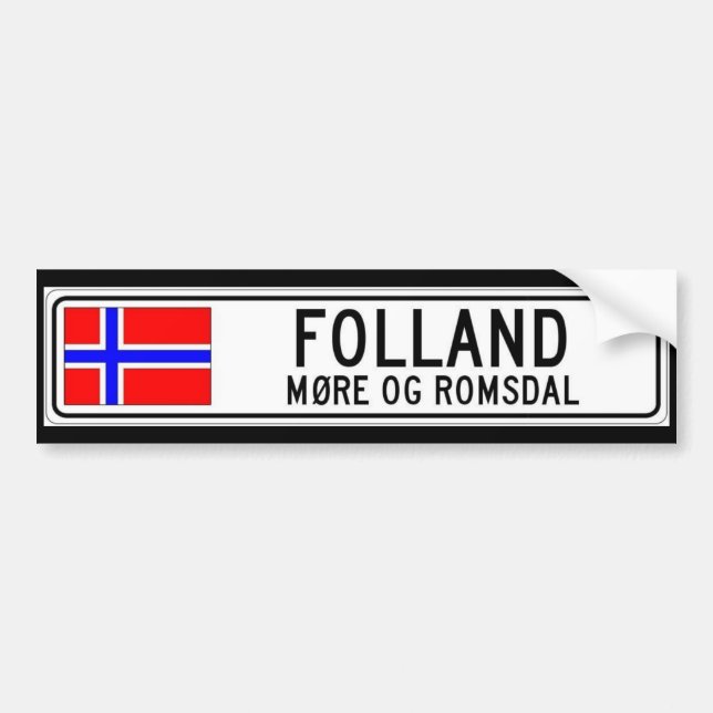 Folland mer Og Romsdal Bildekal (Framsidan)