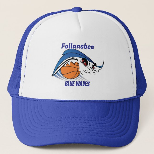 Follansbee Blue Vågar Basketball Keps (Framsida)