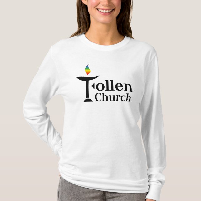 Follen Church Women's Long-sleved Shirt T Shirt (Framsida)