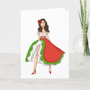 Folloc Latina Dancer - Cinco de Mayo Helgkort