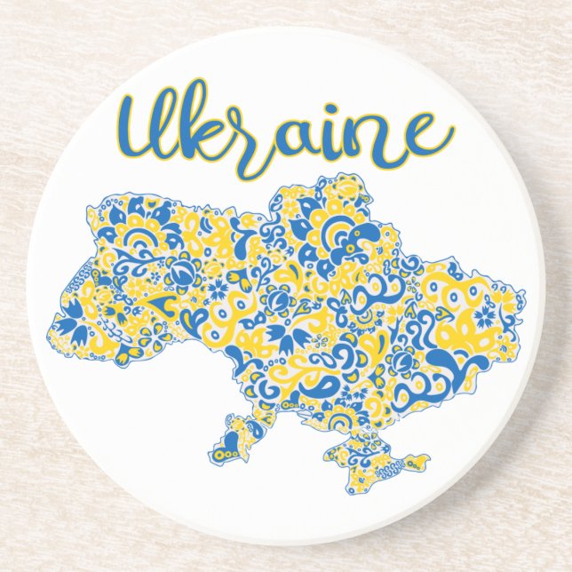 Folloc mönster och Ukraina-typografi Underlägg (Framsidan)